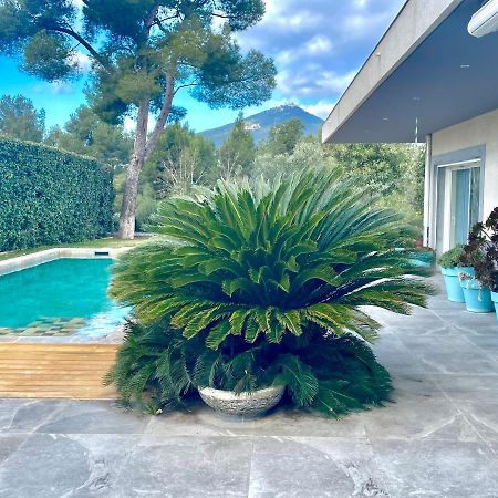 Suite indépendante standing, terrasse arborée et parking privé discret dans villa contemporaine avec piscine. La Valette-du-Var Extérieur photo