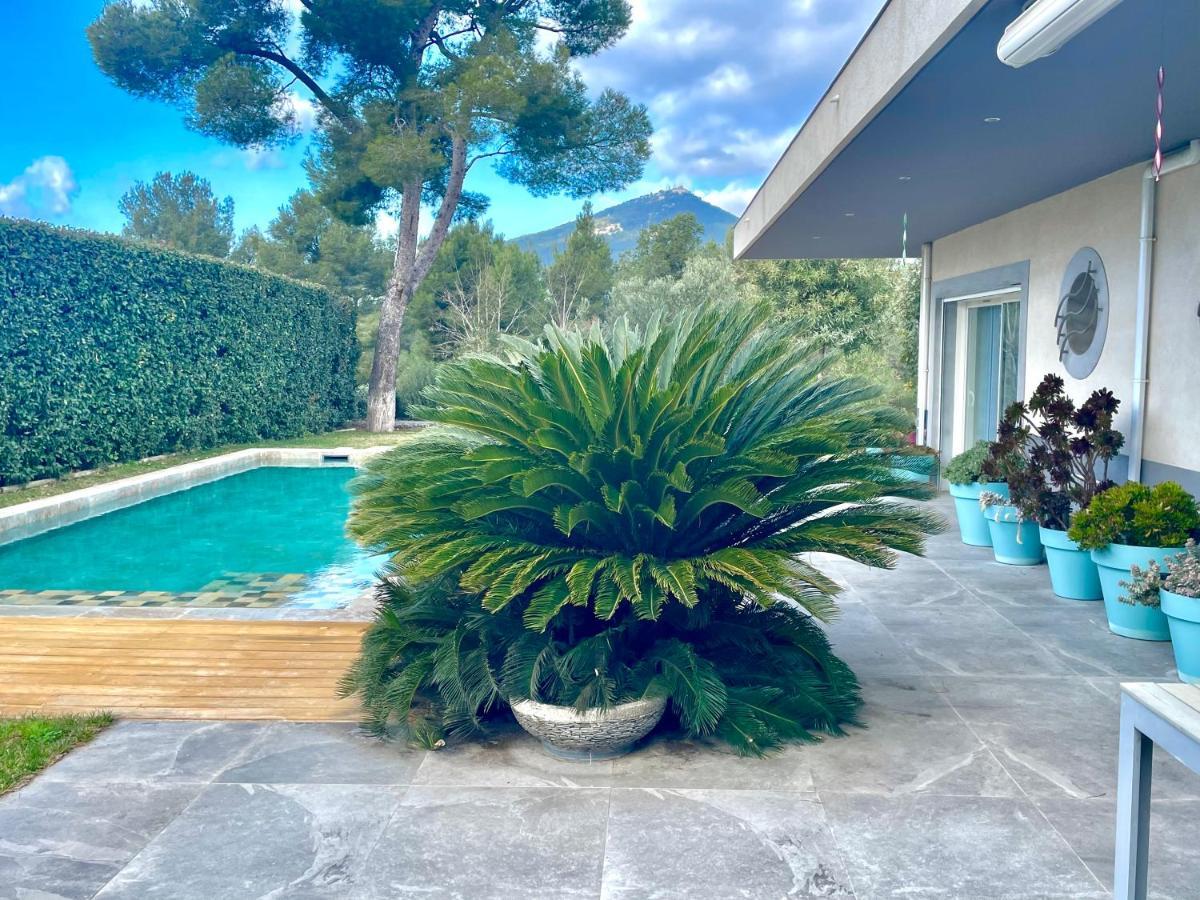 Suite indépendante standing, terrasse arborée et parking privé discret dans villa contemporaine avec piscine. La Valette-du-Var Extérieur photo